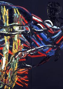 Running Through a Landscape (Tuscan Series), 1990 (fragment)