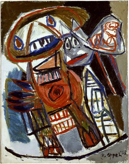 Femme et chien dans la rue